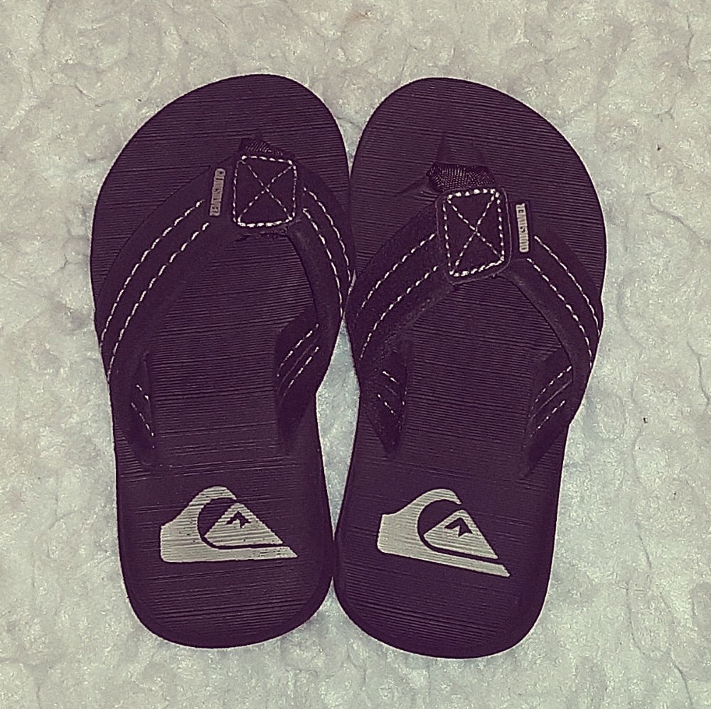Boys Quicksilver Flip Flops Brown